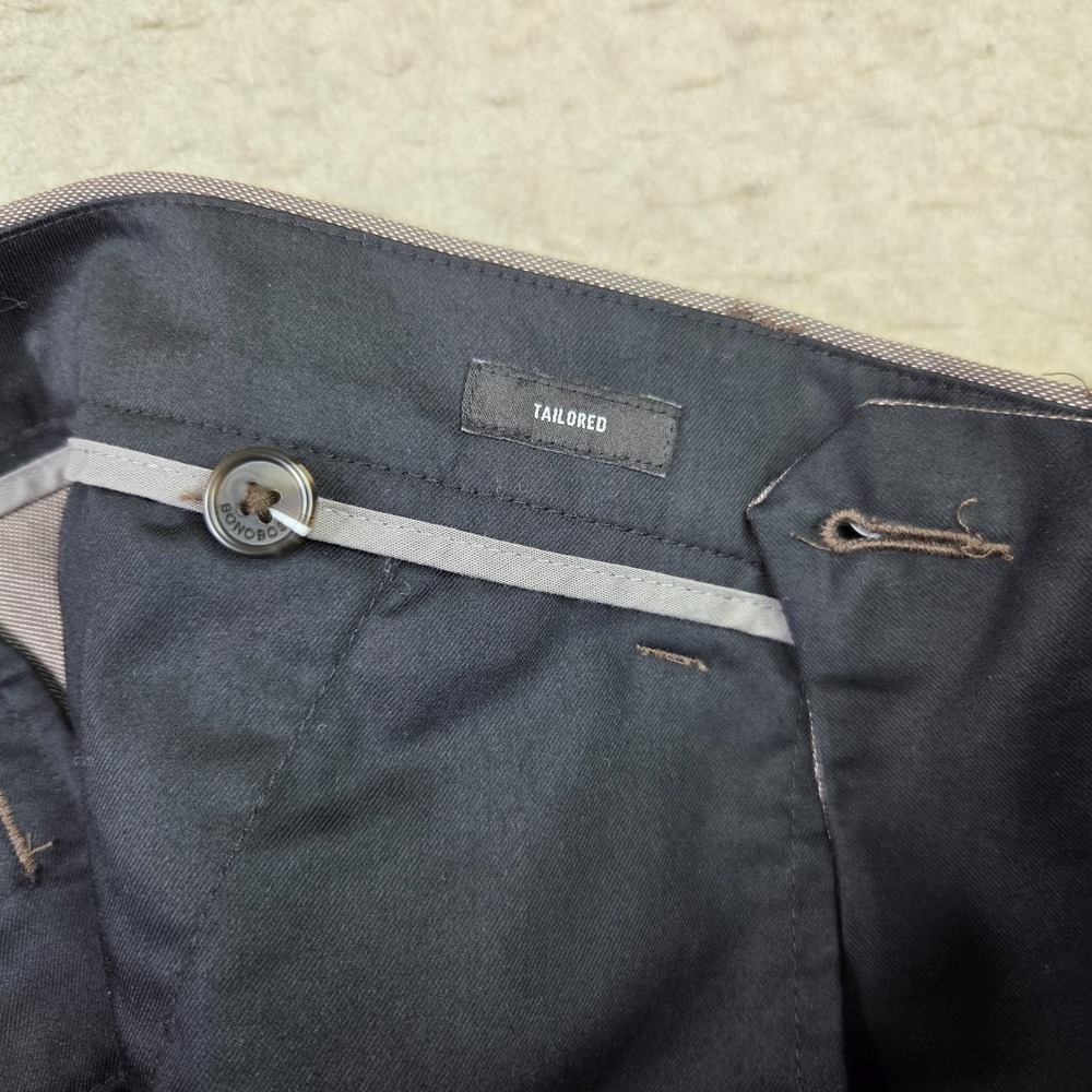 Bonobos Pants Mens 34x32 Gray Chino Thursday Flat Stretch Cotton Weekday Warrior - Picture 5 of 13